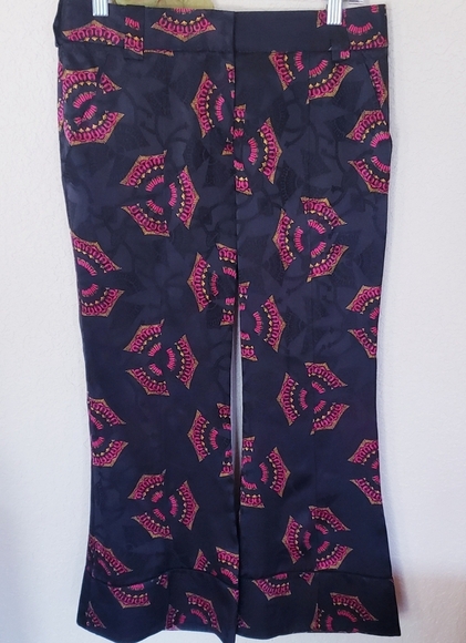 A.L.C. Felix Silk Crop Flare Pant - Picture 1 of 6